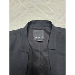 Trouve Women's (S) Black Open Front Blazer Suit Jacket